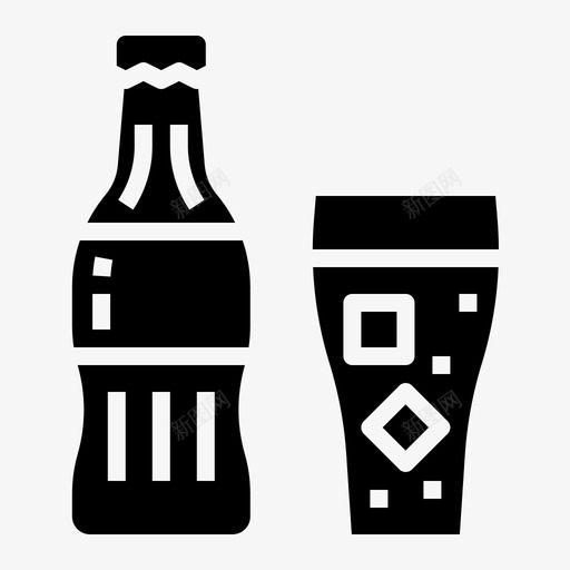 可乐喝32杯加满图标svg_新图网 https://ixintu.com 加满 可乐 喝杯