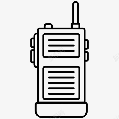 对讲机便携式对讲机收音机图标图标