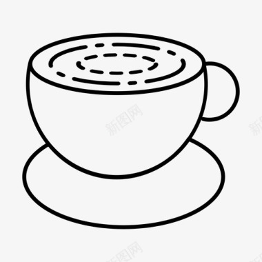 晚点咖啡一杯咖啡图标图标
