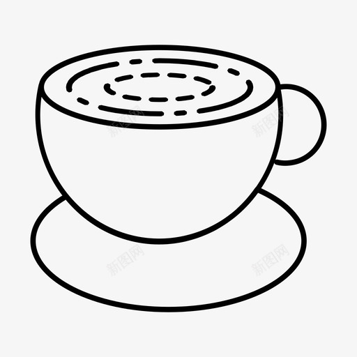晚点咖啡一杯咖啡图标svg_新图网 https://ixintu.com 一杯 咖啡 晚点
