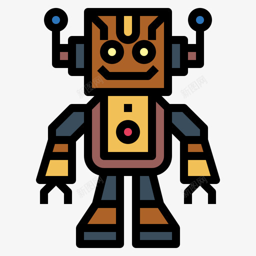 机器人机器人10线性颜色图标svg_新图网 https://ixintu.com 机器人 线性 颜色