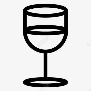 葡萄酒饮料杯子图标图标