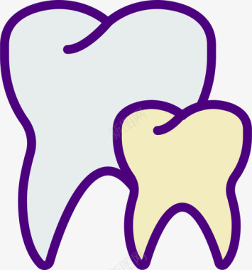 牙齿牙科学10线性颜色图标图标