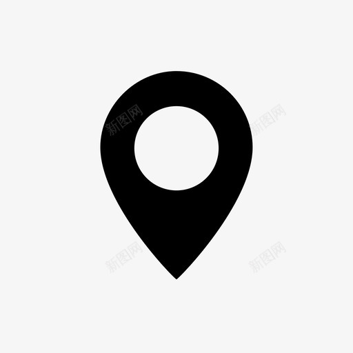 地图标记位置导航svg_新图网 https://ixintu.com 位置 图钉 地图 导航 标记 网络
