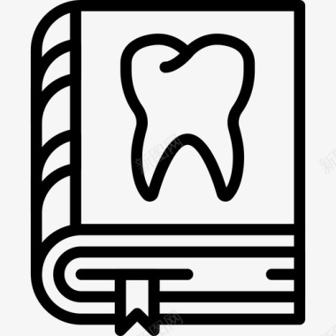 牙齿牙科学11线形图标图标