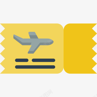 93号机场飞机票图标图标