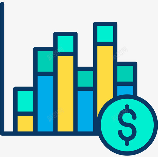 条形图财务117线性颜色图标svg_新图网 https://ixintu.com 条形图 线性 财务 颜色