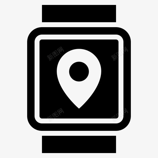 Gps导航地图填充图标svg_新图网 https://ixintu.com Gps 地图 填充 导航
