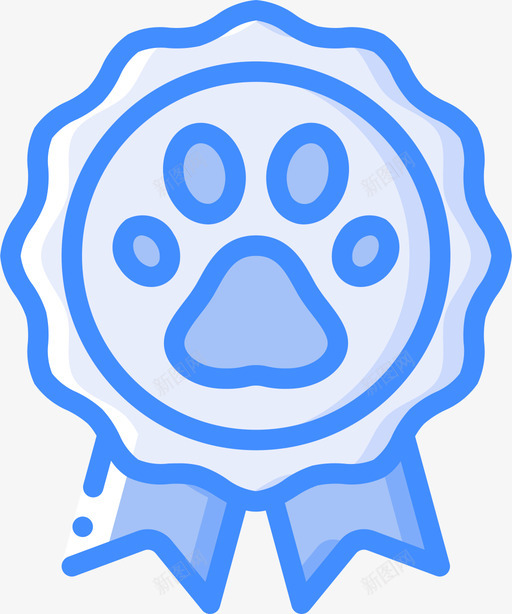 显示宠物9蓝色图标svg_新图网 https://ixintu.com 宠物 显示 蓝色