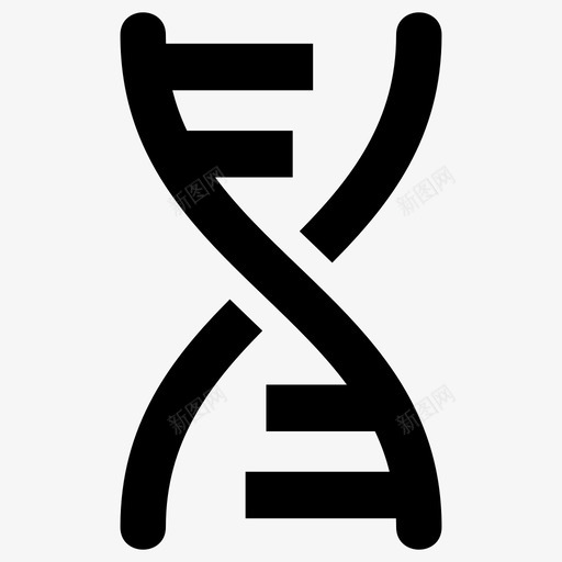 dna染色体遗传学图标svg_新图网 https://ixintu.com 分子 医学 染色体 科学 遗传学