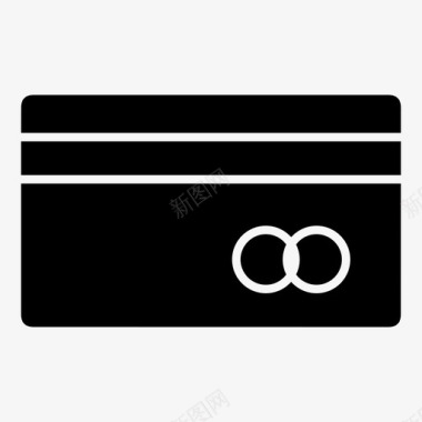 借记卡无现金信用卡图标图标