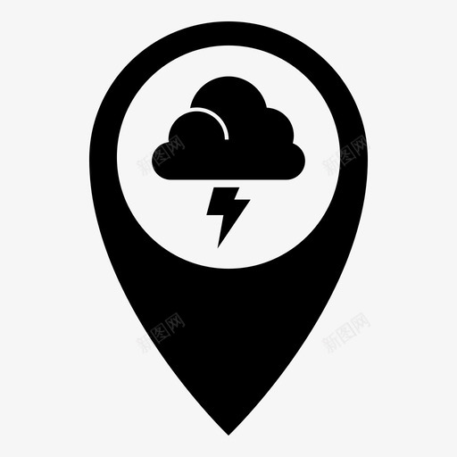 定位地图定位地点图标svg_新图网 https://ixintu.com 地图 地点 定位 风暴