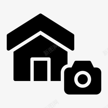 摄影棚照片照相机家图标图标