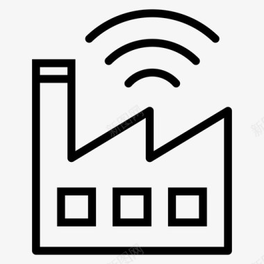 工业40工厂信息技术图标图标