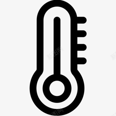 温度计赛车6线性图标图标