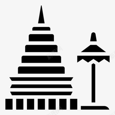 doisuthep宝塔寺庙图标图标