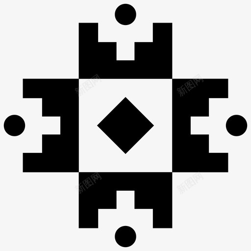 阿兹特克古代符号部落图标svg_新图网 https://ixintu.com 古代 图标 特克 符号 纹身 线图 设计 部落 阿兹