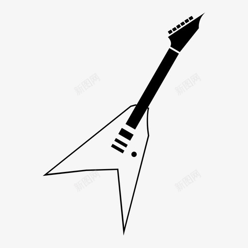 电吉他乐器音乐图标svg_新图网 https://ixintu.com 乐器 吉他 音乐
