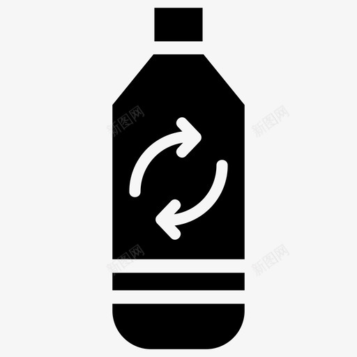 回收瓶环境塑料图标svg_新图网 https://ixintu.com 回收 塑料 环境