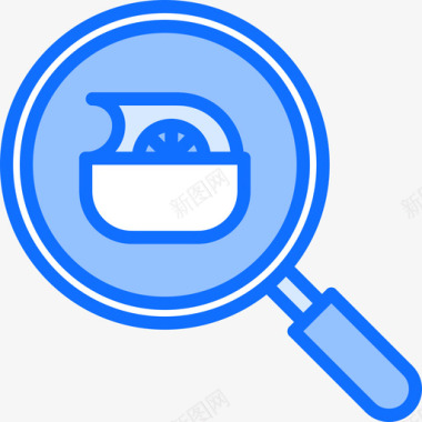 搜索饮食7蓝色图标图标