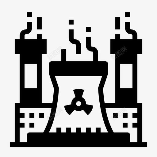 核能电力放射性图标svg_新图网 https://ixintu.com 放射性 核能 电力