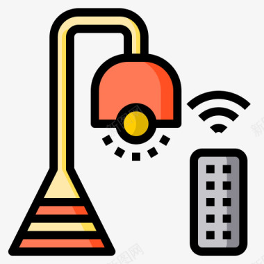 灯智能家居82线性颜色图标图标
