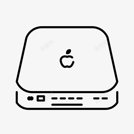 MacMini苹果产品线性图标svg_新图网 https://ixintu.com Mac Mini 产品 线性 苹果
