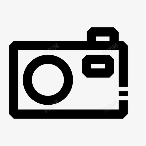 袖珍相机照片摄影图标svg_新图网 https://ixintu.com 小工 工具 摄影 照片 相机 袖珍 视频 轮廓 高级