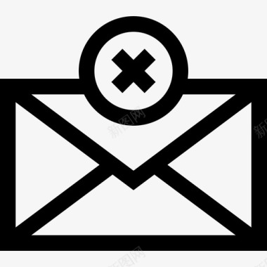 电子邮件评级和验证线性图标图标