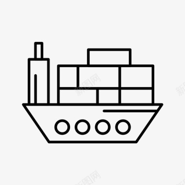 航运船运输图标图标