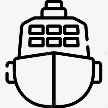 船旅行app18直线型图标图标