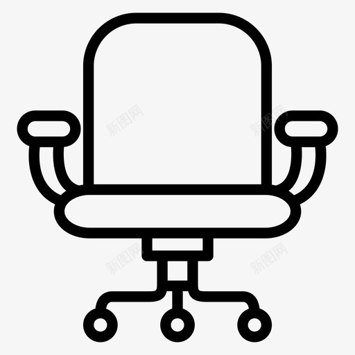 办公椅电脑椅转椅图标svg_新图网 https://ixintu.com 办公椅 商务 电脑椅 转椅 金融