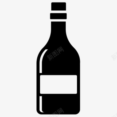 葡萄酒酒精饮料香槟图标图标