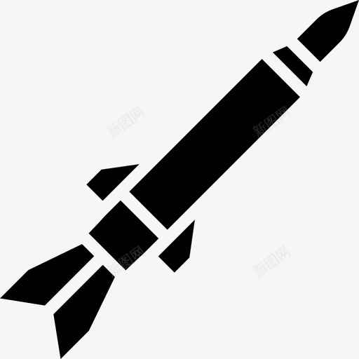 火箭武器10固体图标svg_新图网 https://ixintu.com 固体 武器 火箭