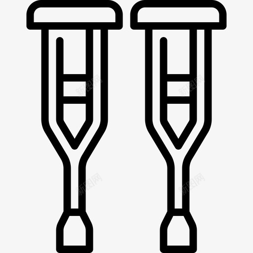 拐杖身体阳性7直线型图标svg_新图网 https://ixintu.com 拐杖 直线 线型 身体 阳性