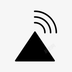 三角形wifiwifi信号互联网技术图标高清图片
