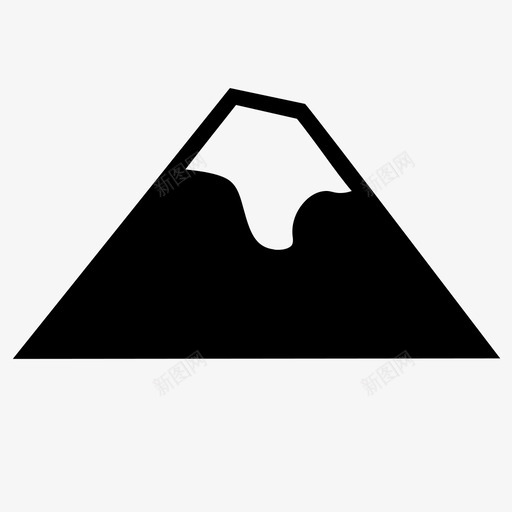 户外探索自然图标svg_新图网 https://ixintu.com 户外 探索 火山 自然