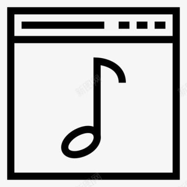 网页音乐旋律音乐图标图标