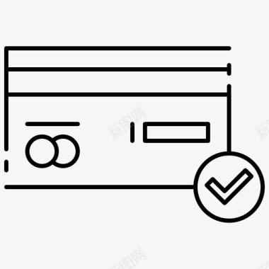 信用卡支付方法支付图标图标