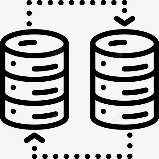 数据库数据库管理8线性图标svg_新图网 https://ixintu.com 数据库 管理 线性