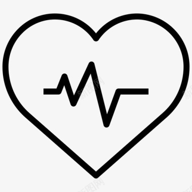 心跳或心率健康医疗图标图标