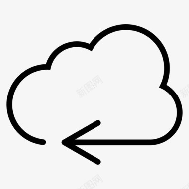软件定义网络云信息技术图标图标