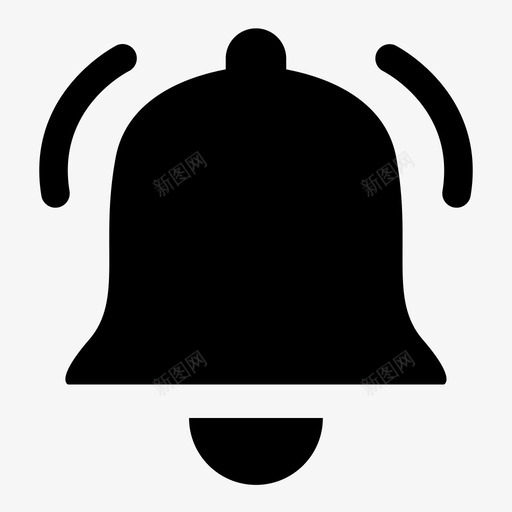 通知铃声消息图标svg_新图网 https://ixintu.com 图标 消息 网站 通知 铃声