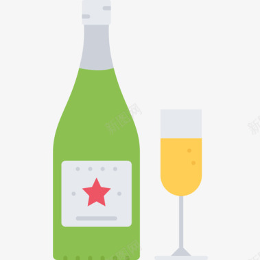 香槟56号酒吧平的图标图标