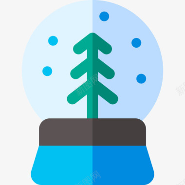 雪球仪圣诞319扁平图标图标