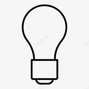 灯泡想法创新图标图标