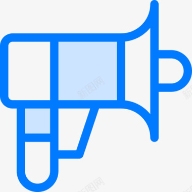 公告startup75蓝色图标图标