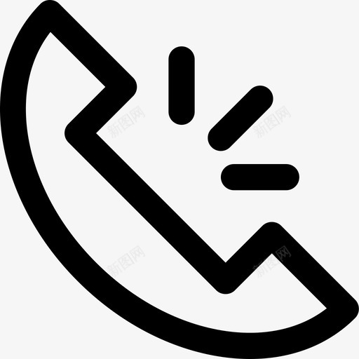 电话必需品61直线型图标svg_新图网 https://ixintu.com 必需品 电话 直线 线型