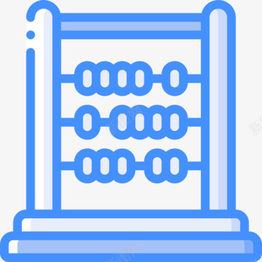 算盘教育293蓝色图标图标