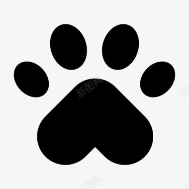爪印猫狗图标图标